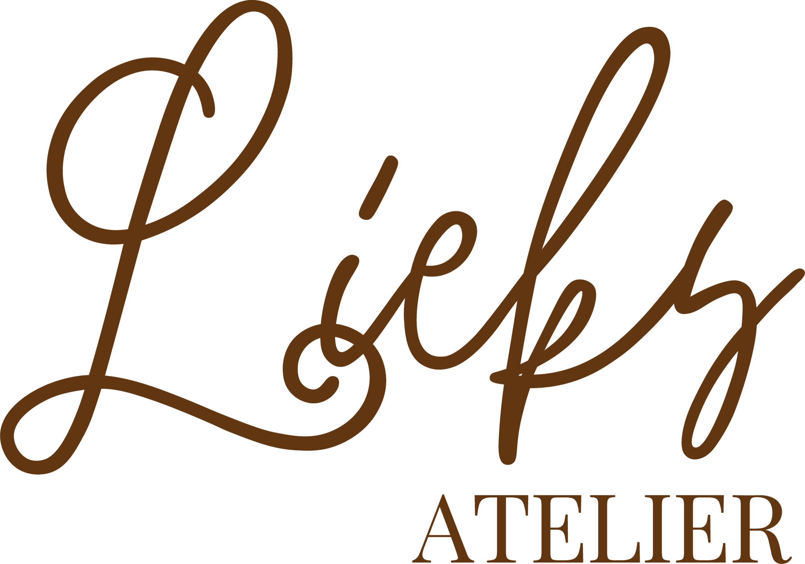 Lieks Atelier logo donkerbruin